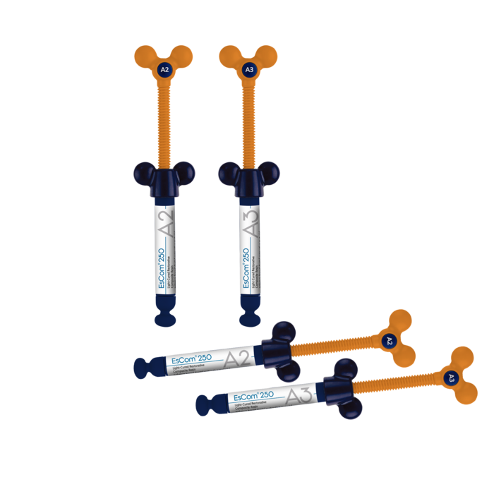 EsCom250 Light-Cured Hybrid Composite, 4g Syringe, 1/Pk