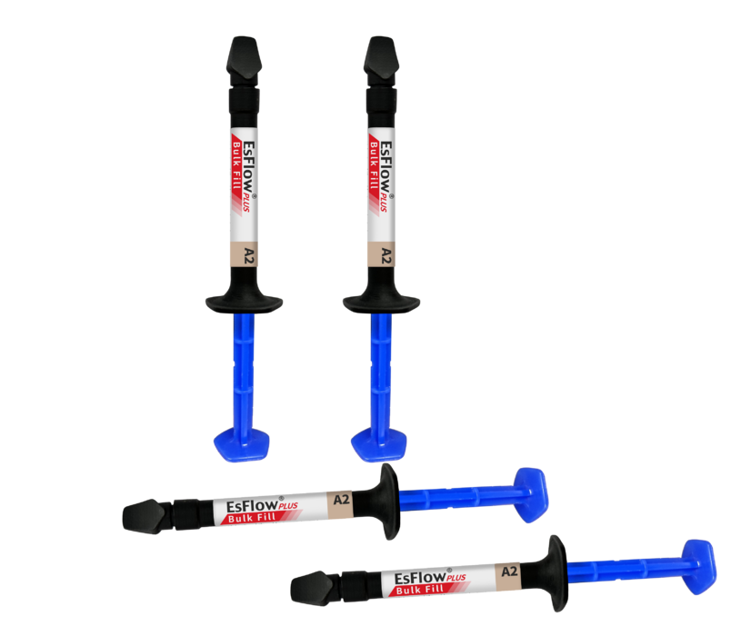 EsFlow PLUS Bulk Fill LC Flowable Composite A2 (2x2.5g Syringe) EsFlow PLUS Bulk Fill LC Flowable Composite A2 (2x2.5g Syringe)