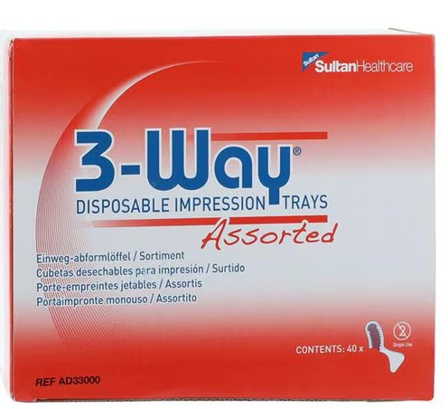3-Way Disposable Impression Trays (Sultan Healthcare)
